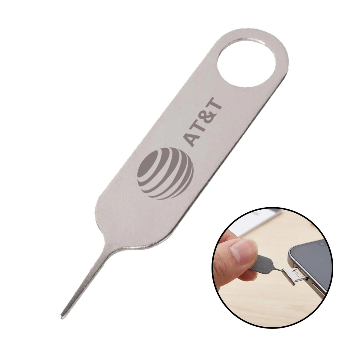 Stainless Steel SIM Ejector Keychain Tool 1