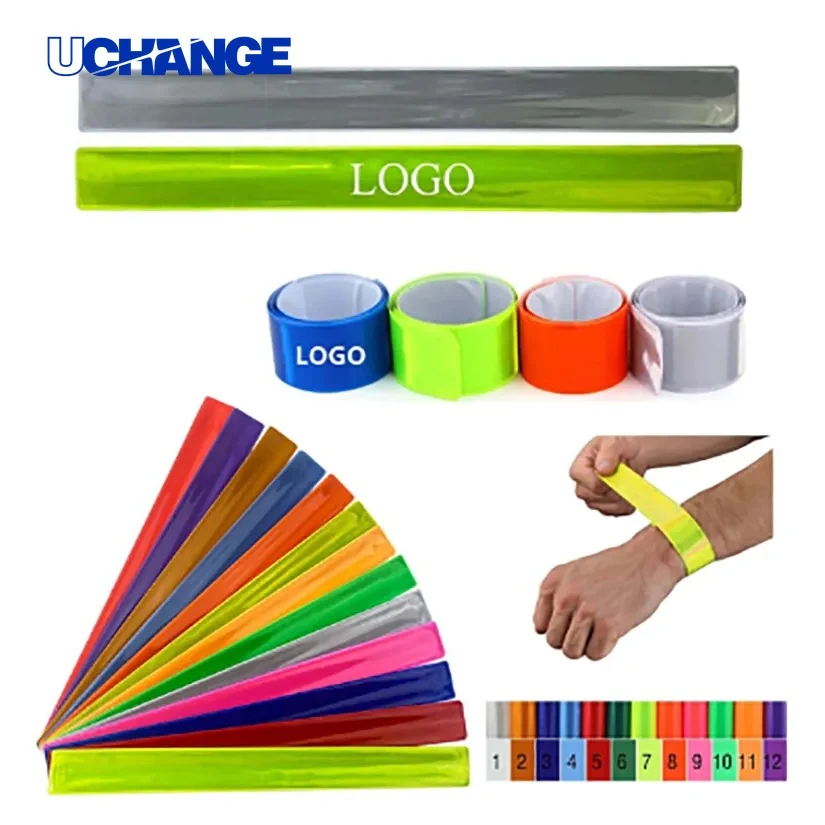 Reflective PVC Slap Wrap Bracelet Safety Visibility for Night Use 1