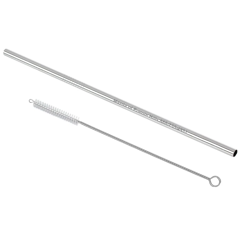 Stainless Steel Straw with Pipe Cleaner Brush 1