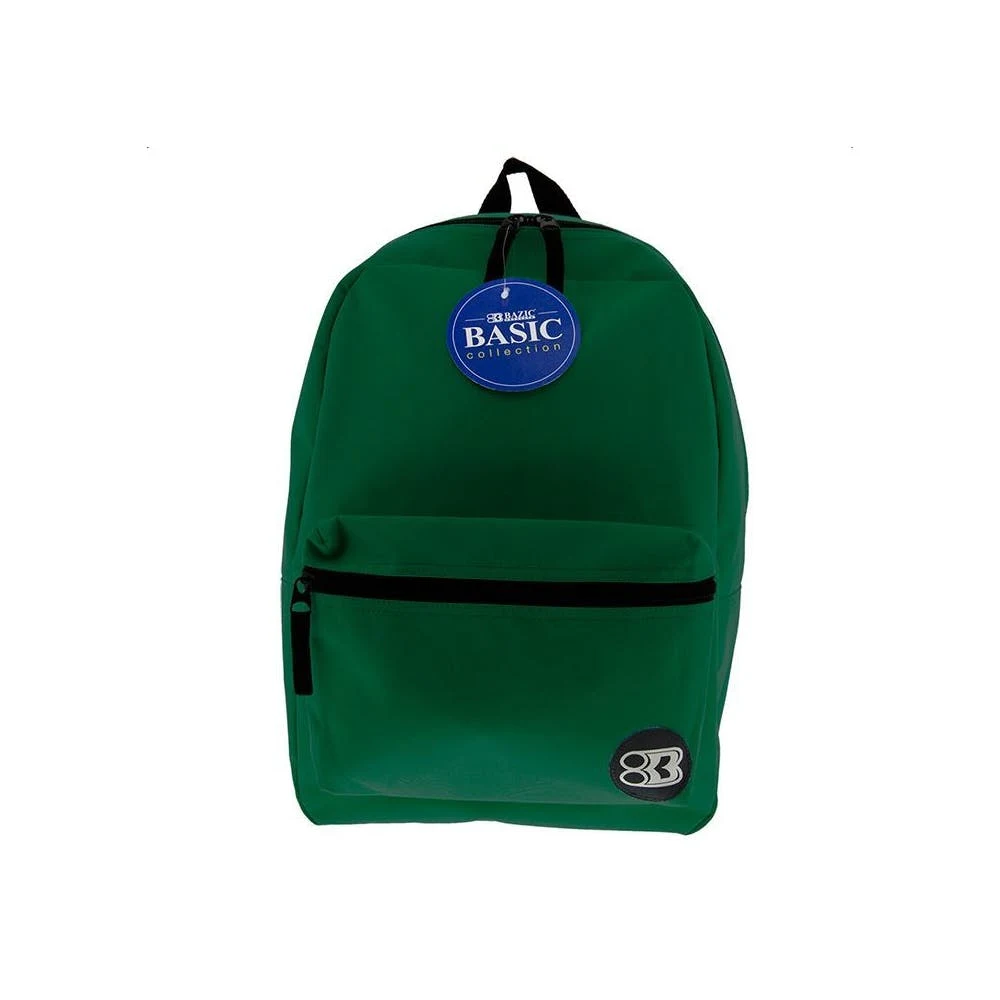 16" Basic Backpacks - Green 1