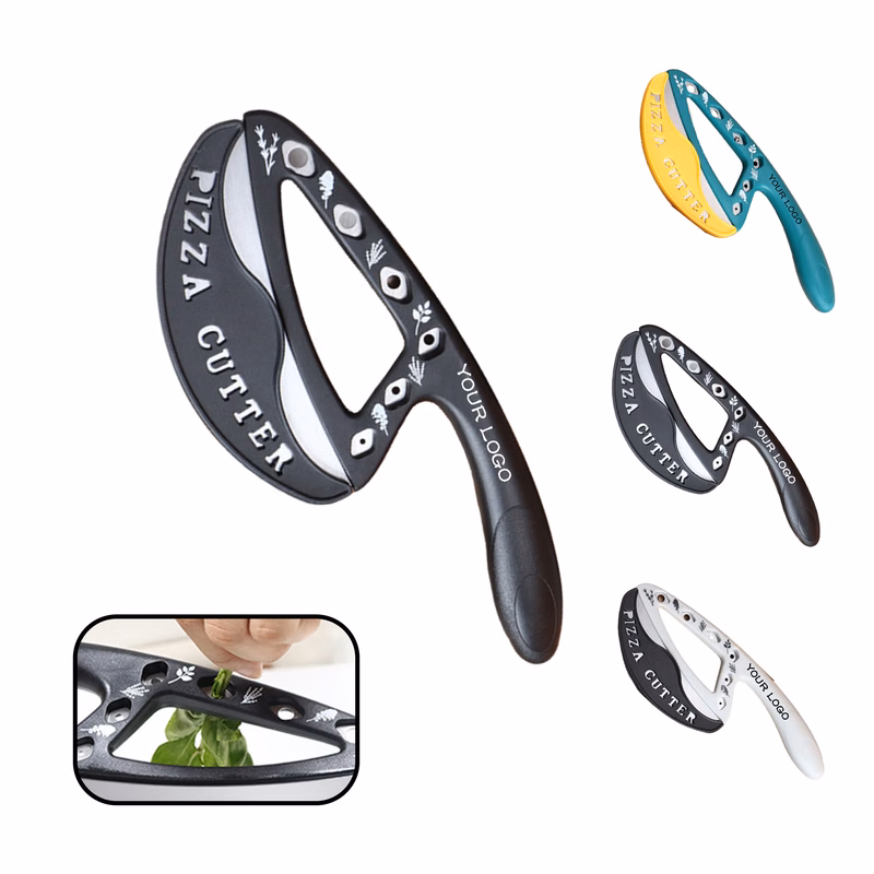 MOQ 20 PCS Stainless Steel Pizza Cutter With Cover