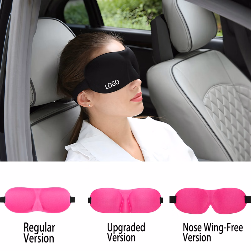 3D Memory Foam Sleep Mask with Adjustable Strap