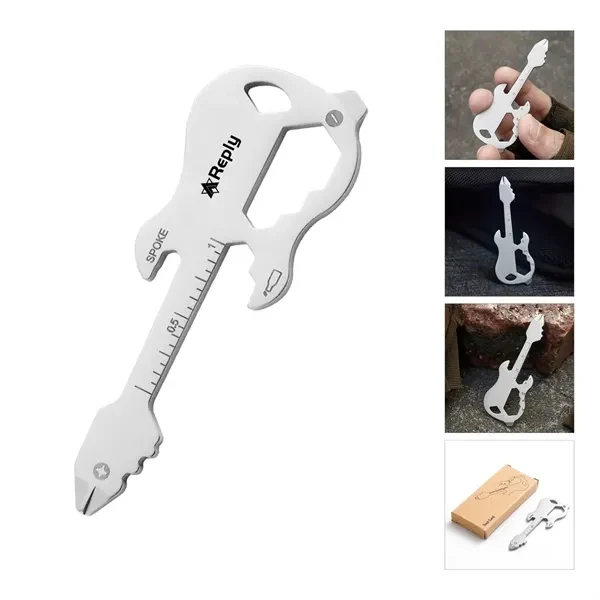Custom 2.95" Stainless Steel 12 in 1 EDC Pocket Multitool Keychain — Utility Promo 1