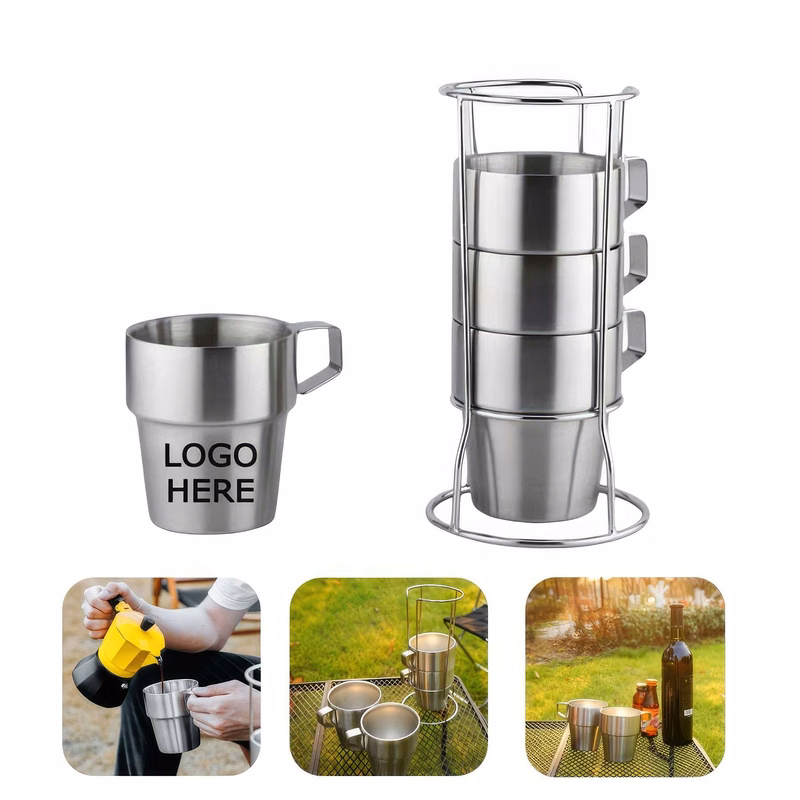 Custom 304 Stainless Steel Cup with Handle