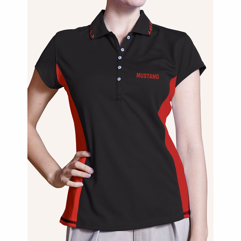 Ladies' Mustang Birds Eye Polo Shirt