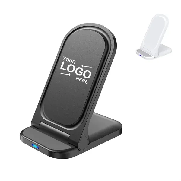 Custom 15W Foldable Plastic Wireless Charger — Portable Travel Tech Giveaway 1