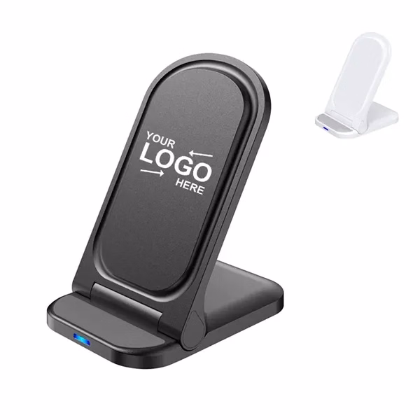 Custom 15W Foldable Plastic Wireless Charger — Portable Travel Tech Giveaway
