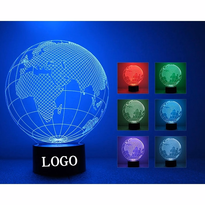 3D Globe Map LED Lamp