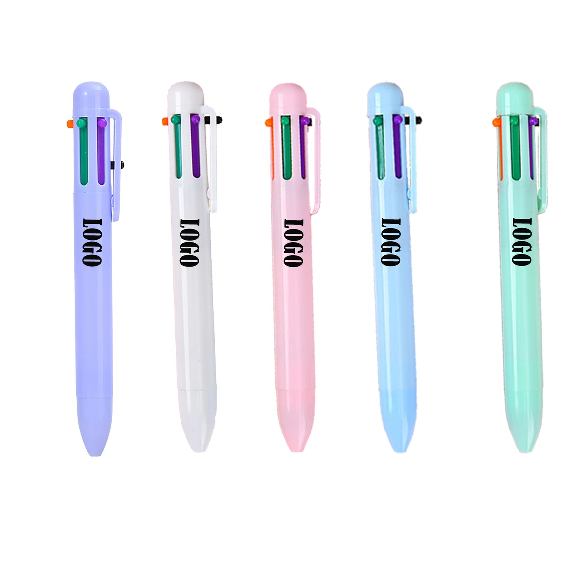 6-in-1 Compact Retractable Color Pen MOQ50 1