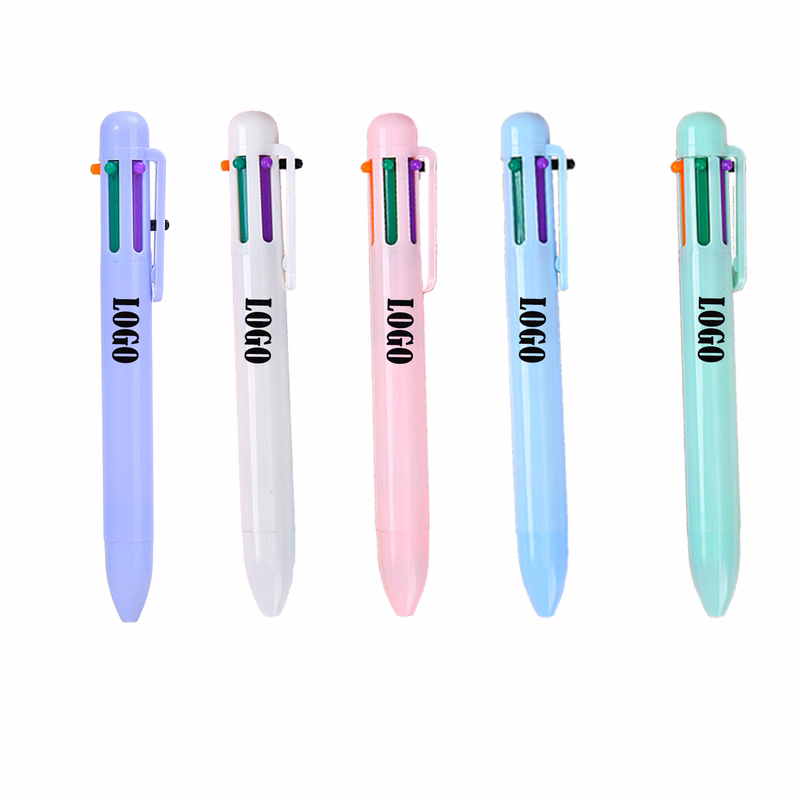 6-in-1 Compact Retractable Color Pen MOQ50
