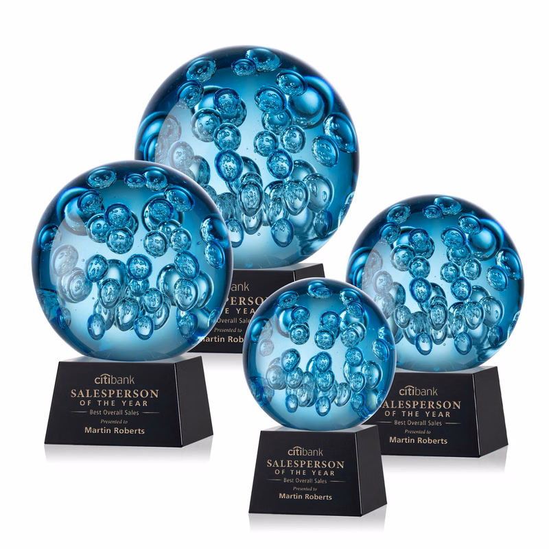 Addison Award on Robson Base - Black