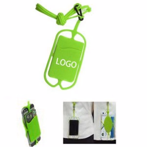 Silicone Card Cover with Lanyard