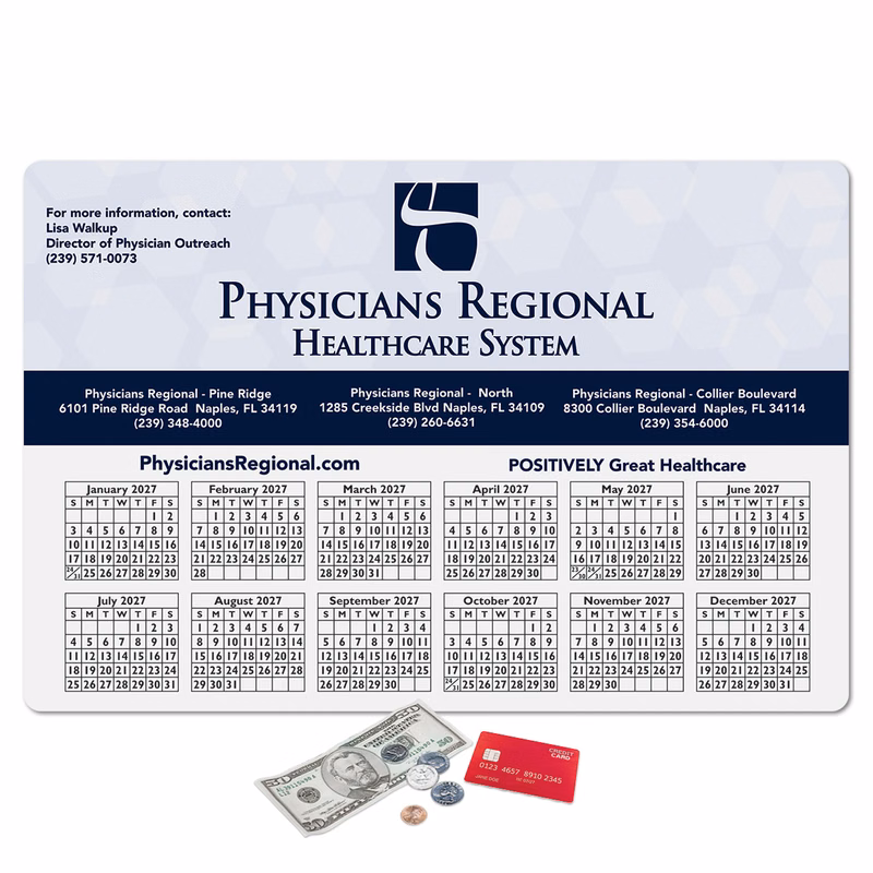 Origin'L Fabric Heavy Duty Fabric Calendar Counter Mat-12"x18"x1/4"