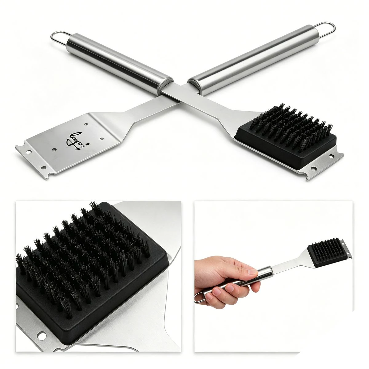 Heavy?Duty BBQ Scraper Brush 1