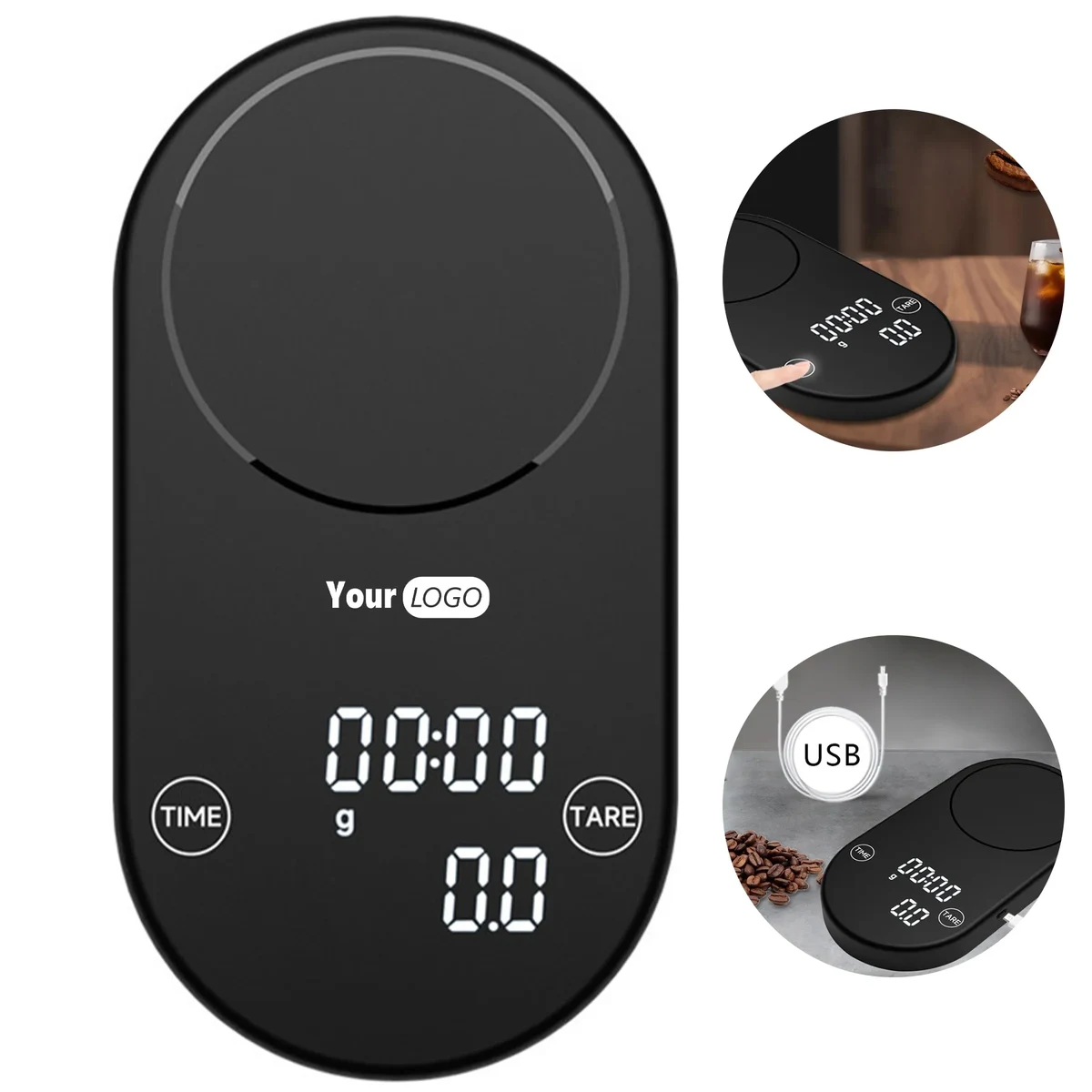 Glass Intelligent Coffee Electronic Scale 1