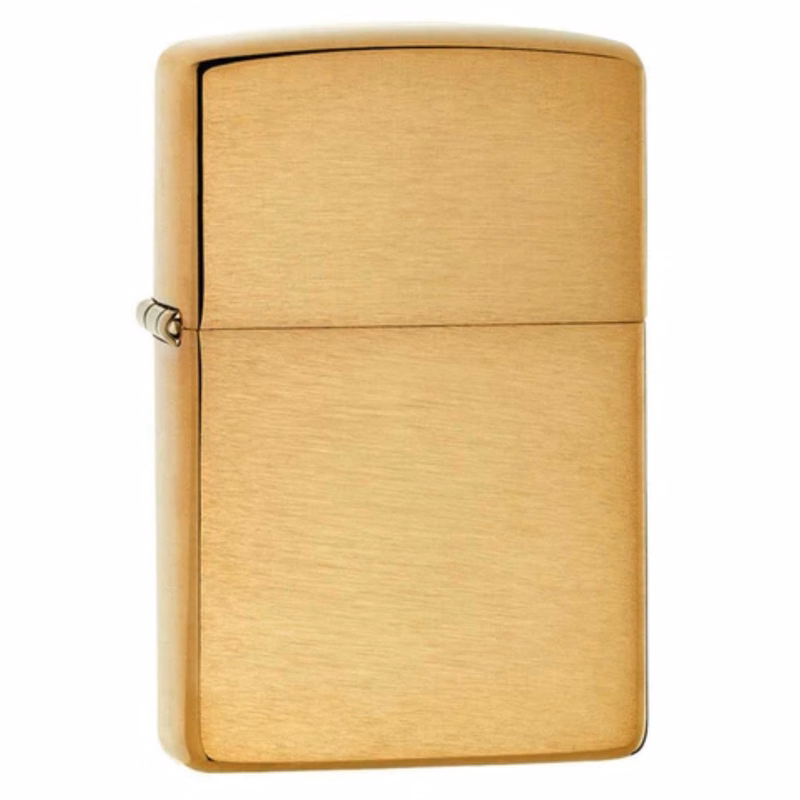 Genuine Zippo windproof lighter - Armor Brushed Brass