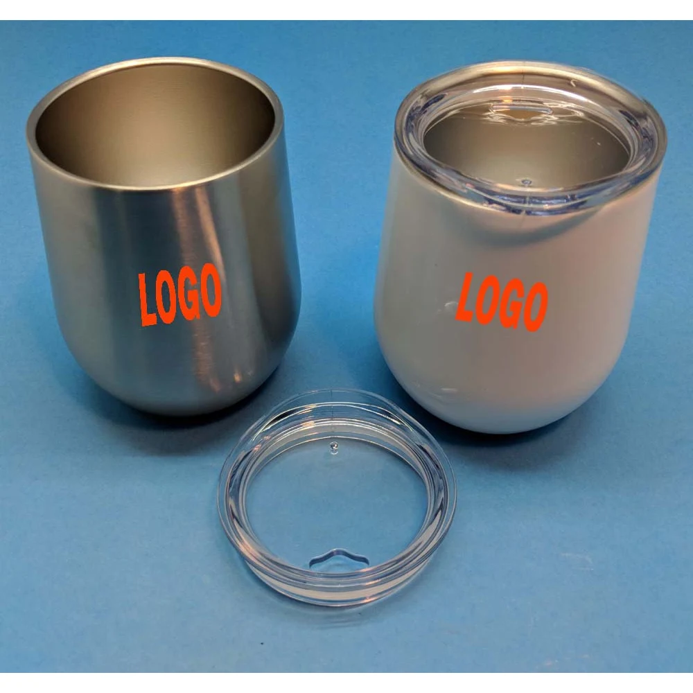 12 OZ Double Wall Stainless Steel Wine Tumbler. 1