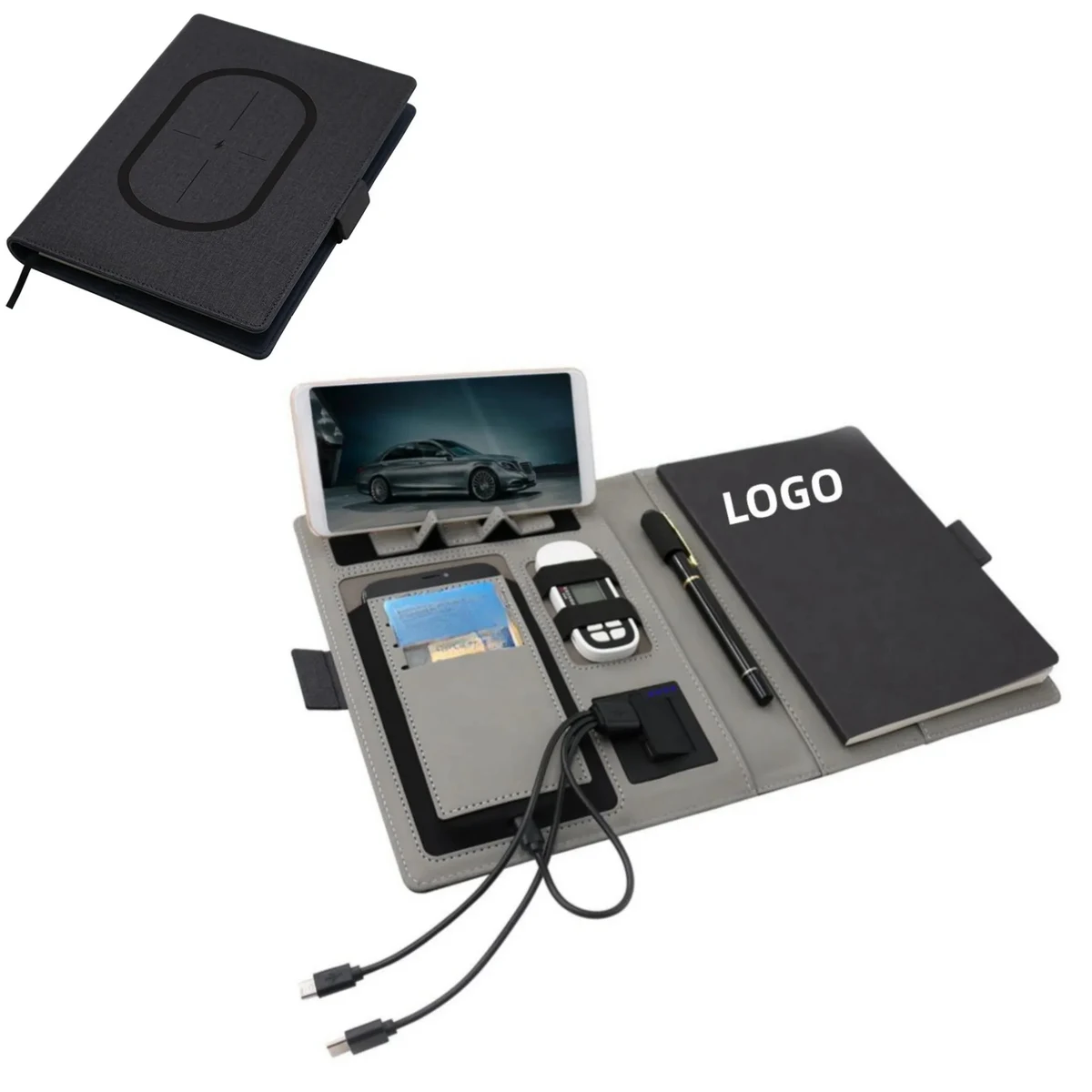 A5 Multifunctional Wireless 8000mAh Charging Notepad 1
