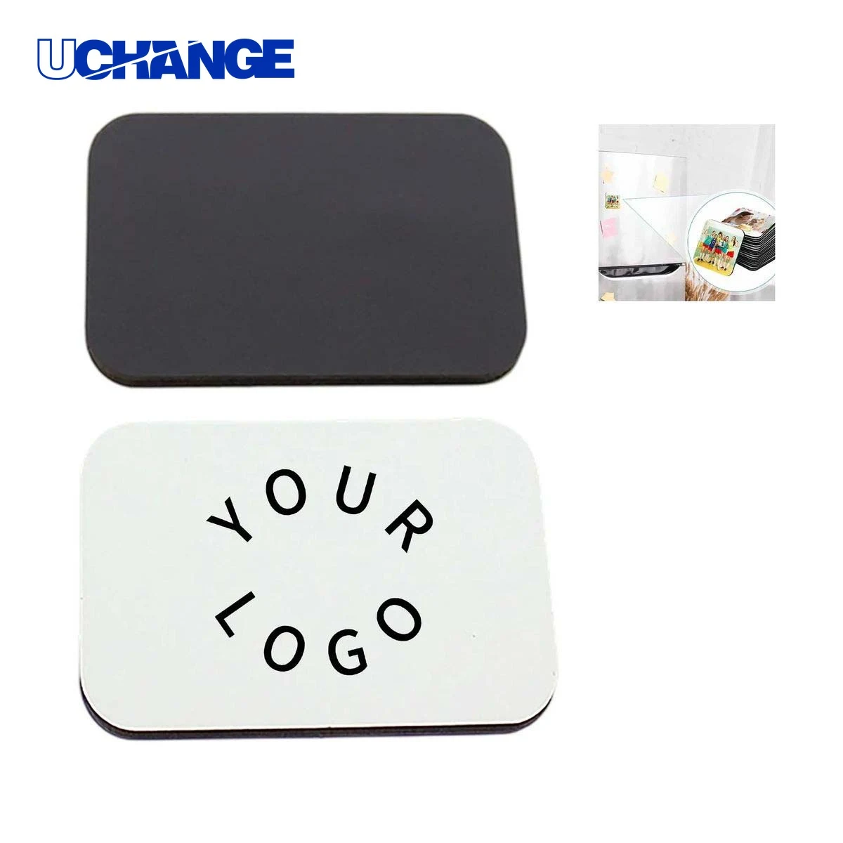 Magnetic Rectangle Sticker Decal for Branding 1