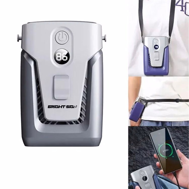 Heavy-Duty Waist Fan with 12000mAh Power Bank