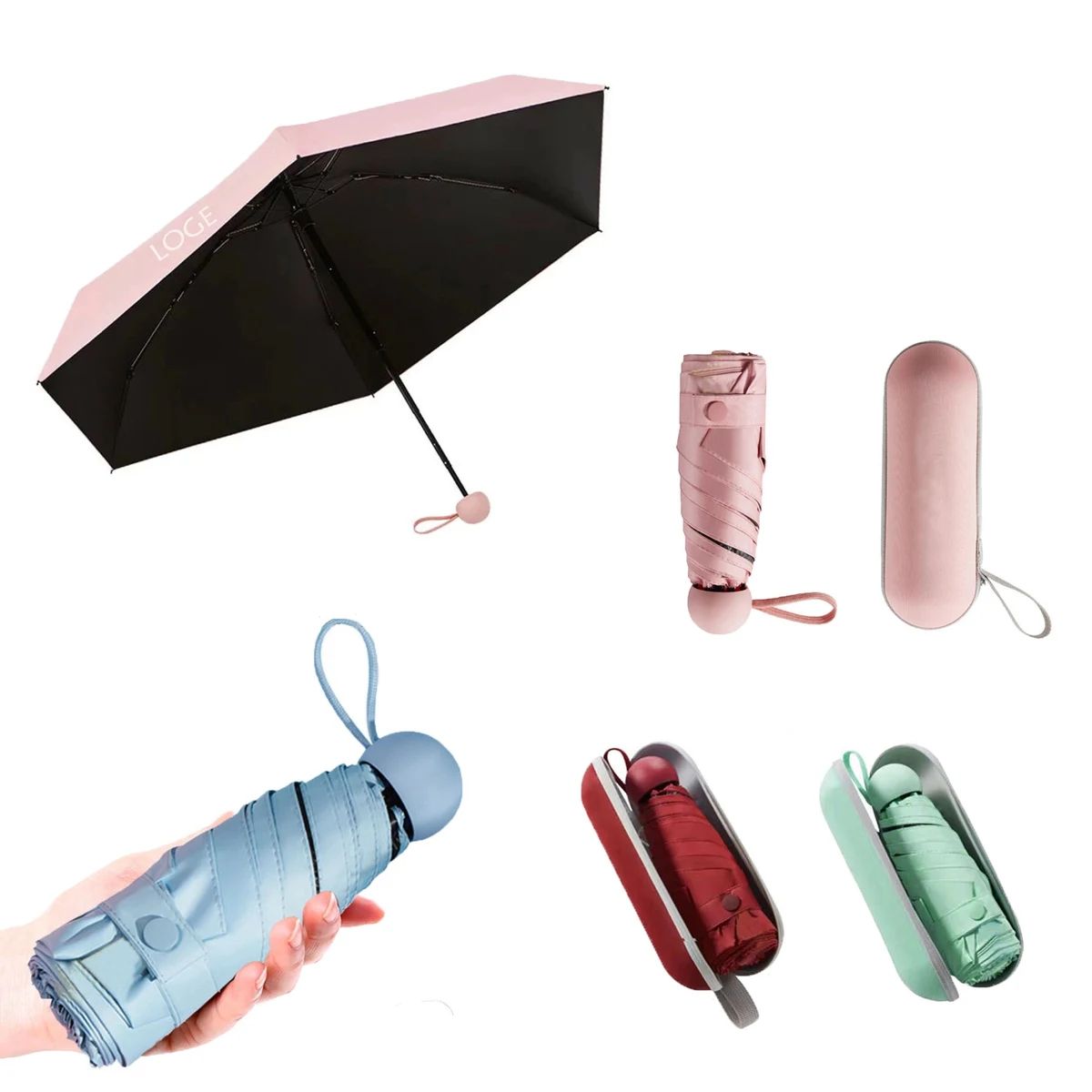 Folding Capsule Umbrella MOQ 50pcs 1