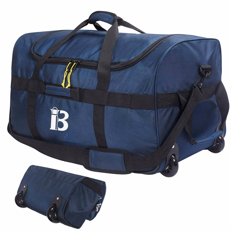 Large Capacity Foldable Waterproof Duffle Bag with Wheels