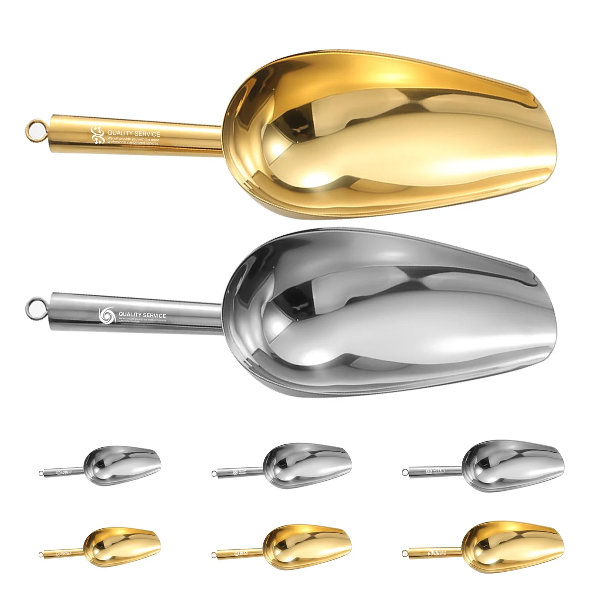 Food Grade Stainless Steel Food Shovel With Hook 1