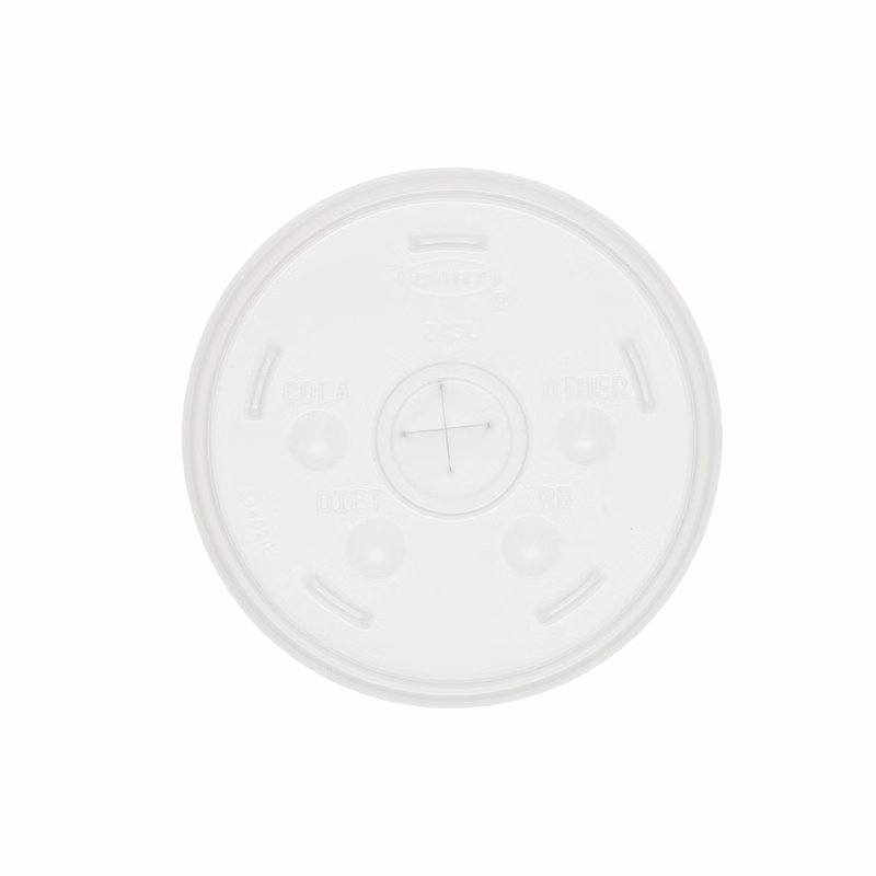 14/16/20/24 oz Foam Cup Straw Slot Lid Frosted