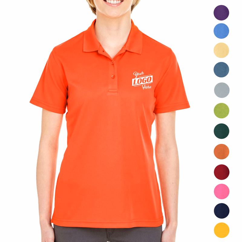 UltraClub 4.4 oz. 100% Polyester Mesh Pique Ladies' Polo