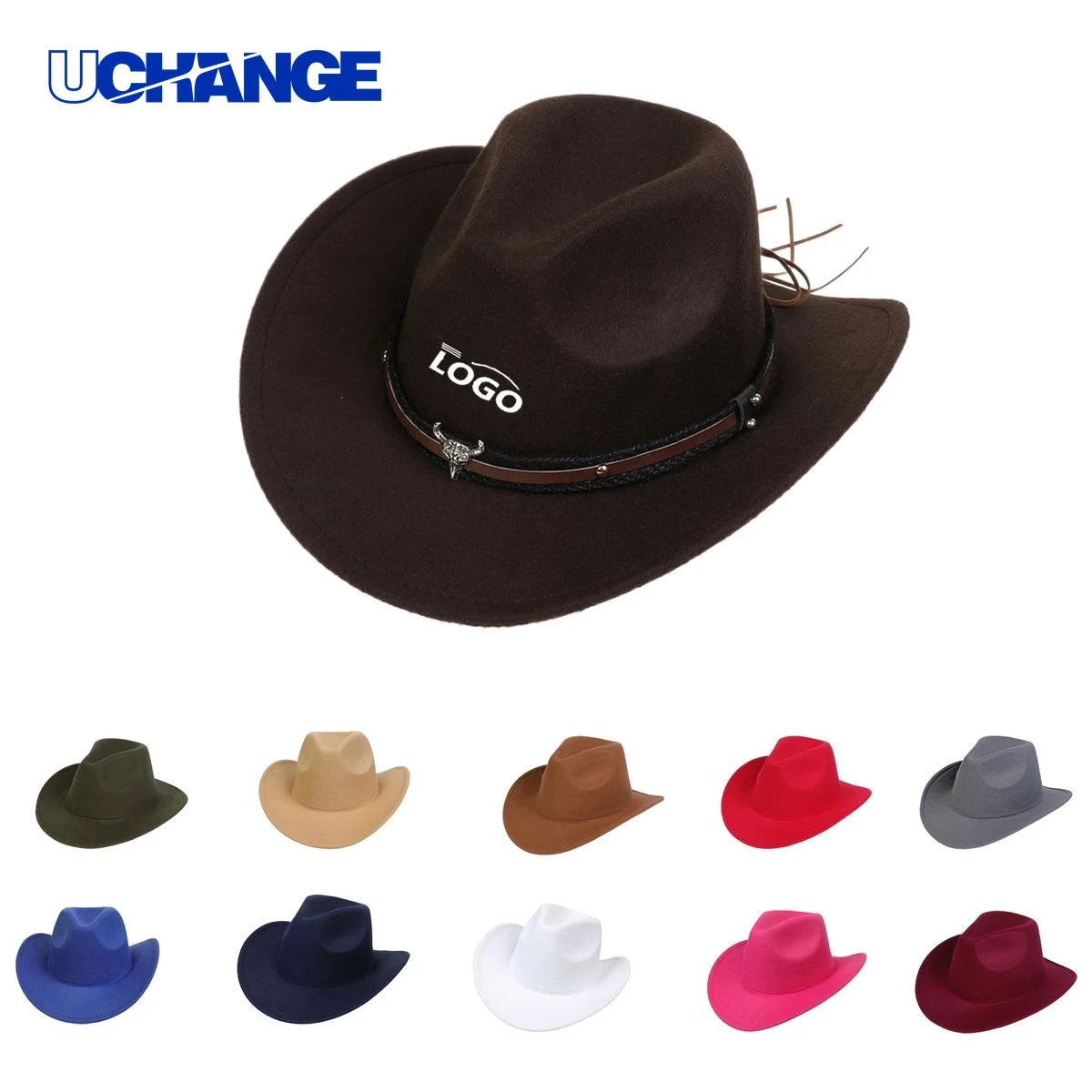 Retro Wool Felt Cowboy Jazz Hat 1