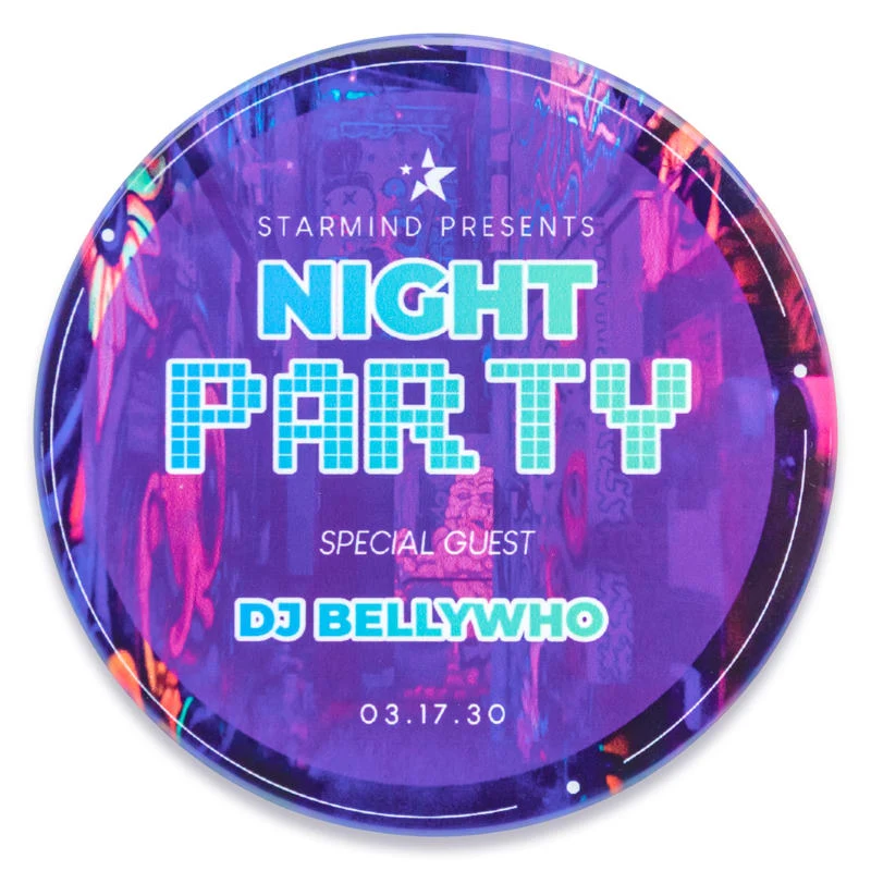 4 Inch Full Color Round Ceramic Coasters 1