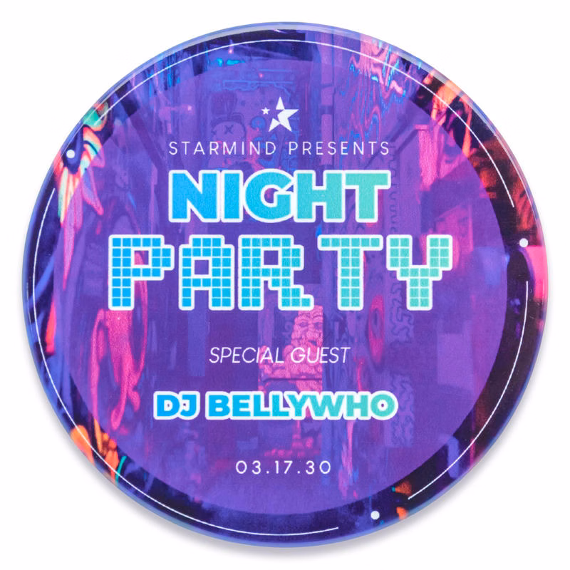4 Inch Full Color Round Ceramic Coasters