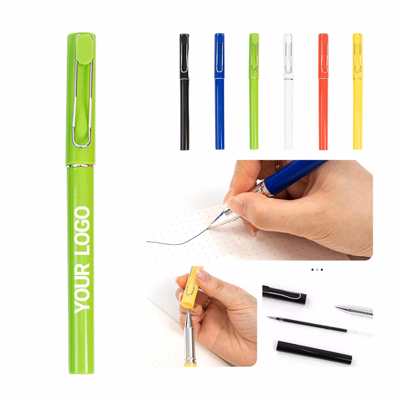 Smooth Writing Pen with Grip and Secure Clip