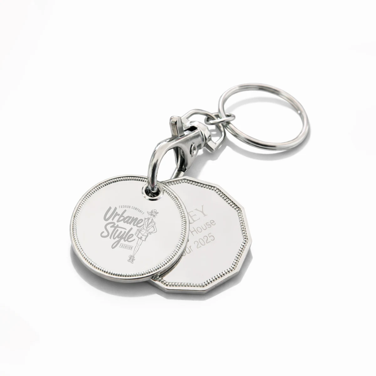 Shopping Cart Token (1 Quarter and 1 Dollar Size Coins) 1