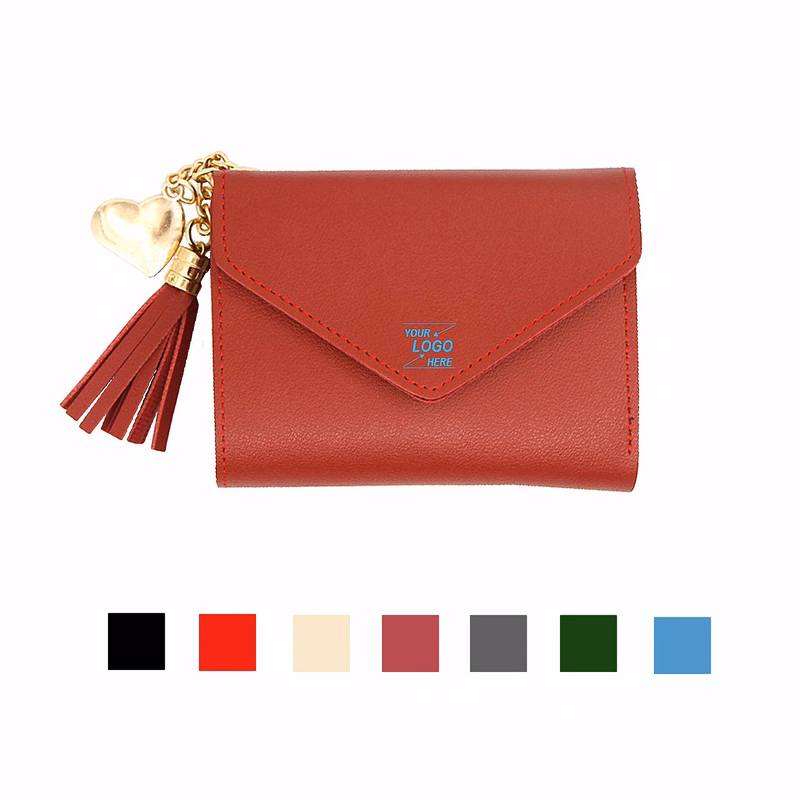 Leather Tassel Pocket Wallet