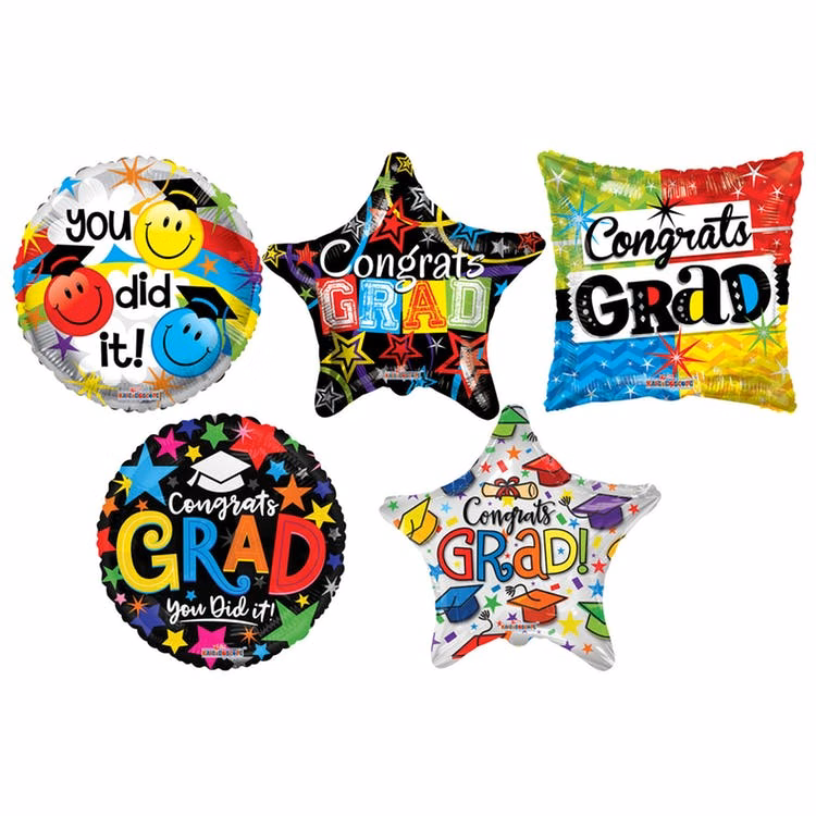 Graduation Balloons - Mylar 18"