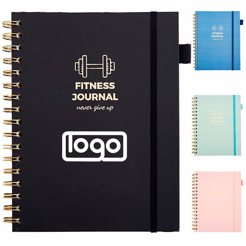Fitness Journal Spiral Coil Notebook