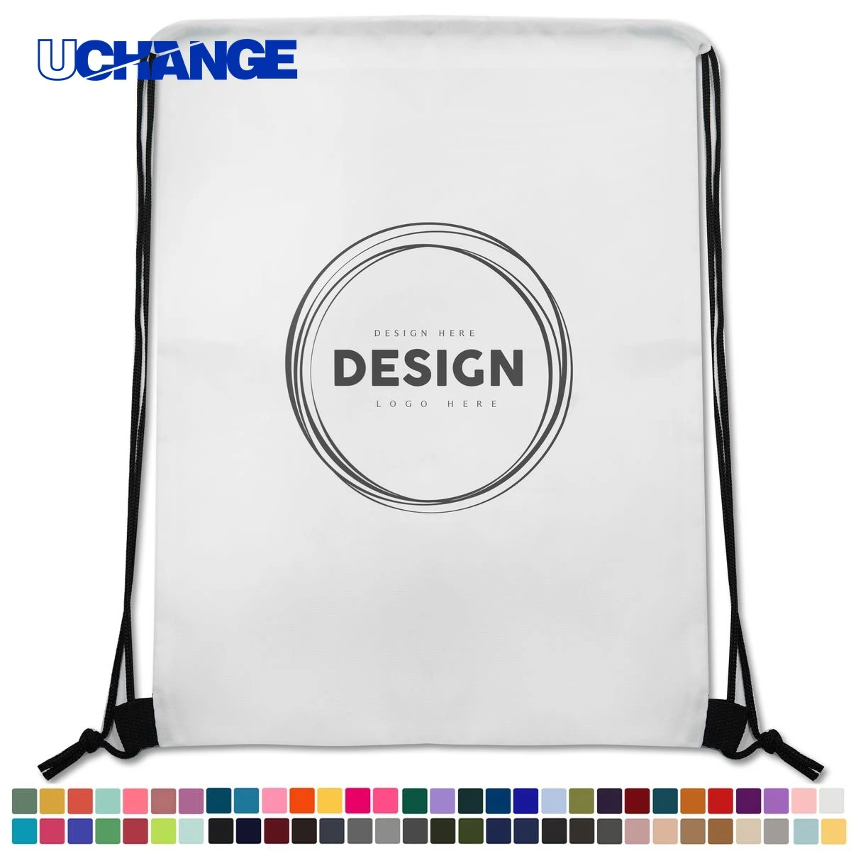 Waterproof Nylon Basketball Drawstring Backpack 1