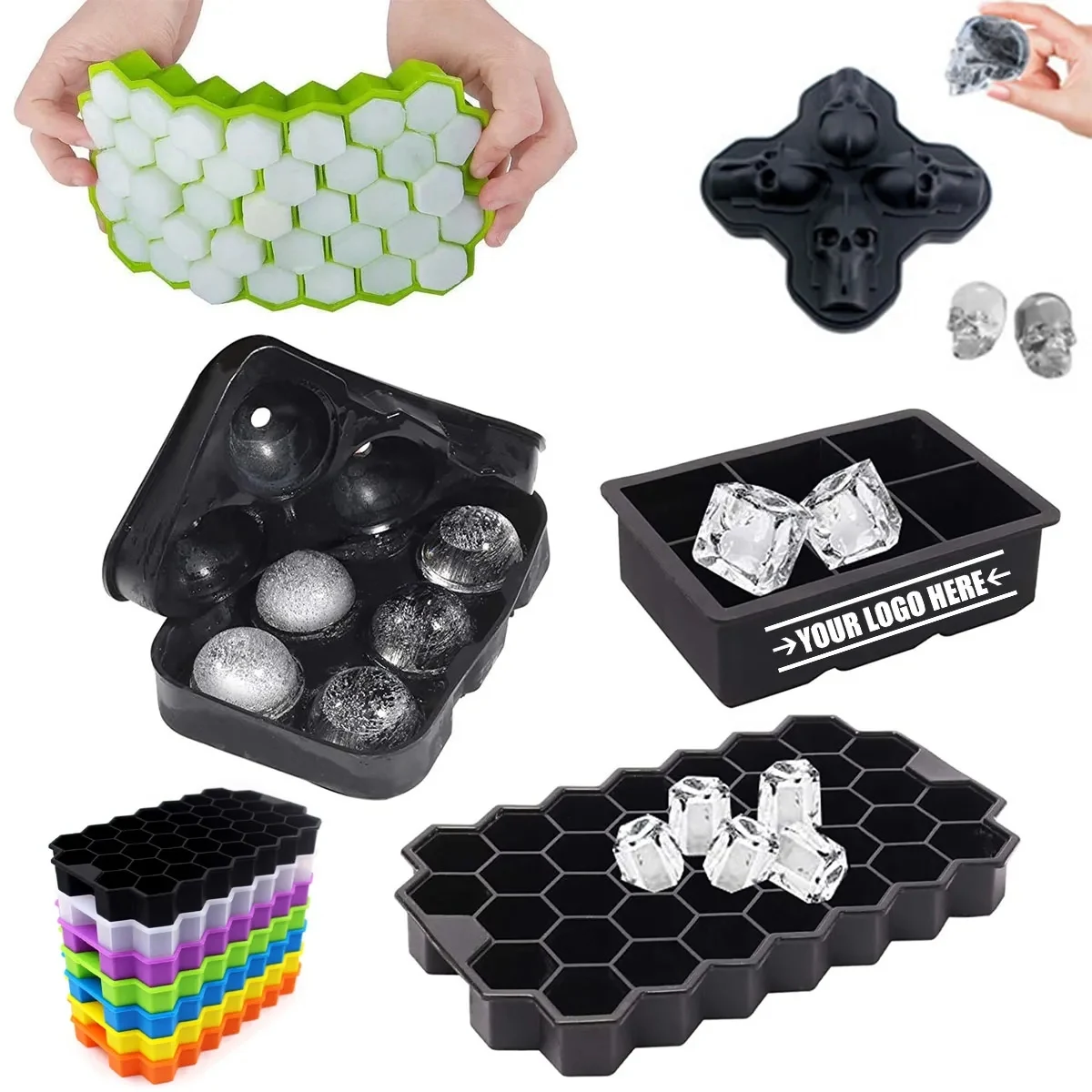 Honeycomb Silicone Ice Mold-37 PCS ICE 1