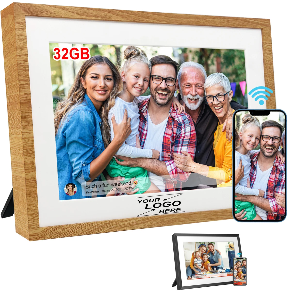 10.1" WiFi Digital Picture Frame 32GB 1
