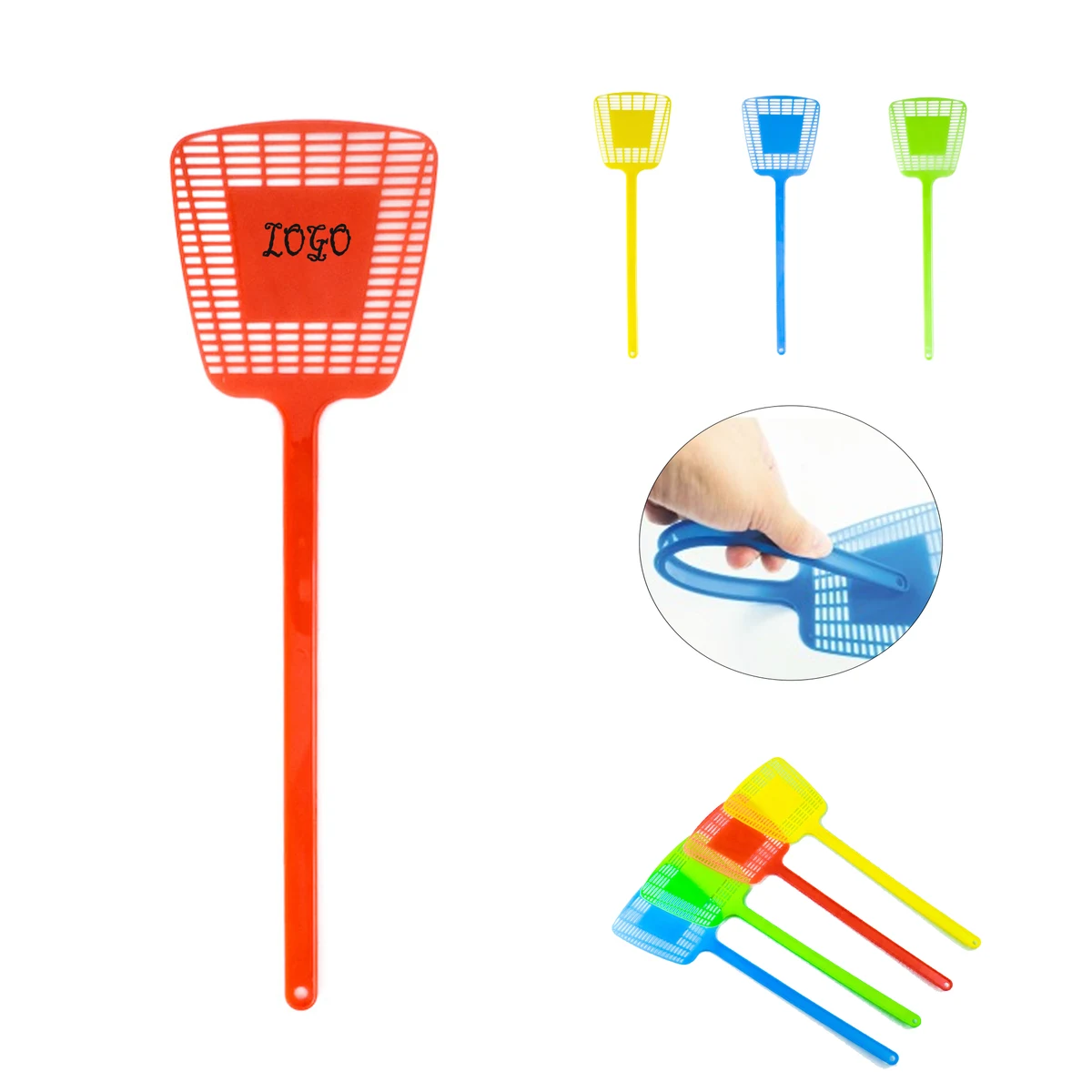 Long-handled Plastic Fly Swatter 1