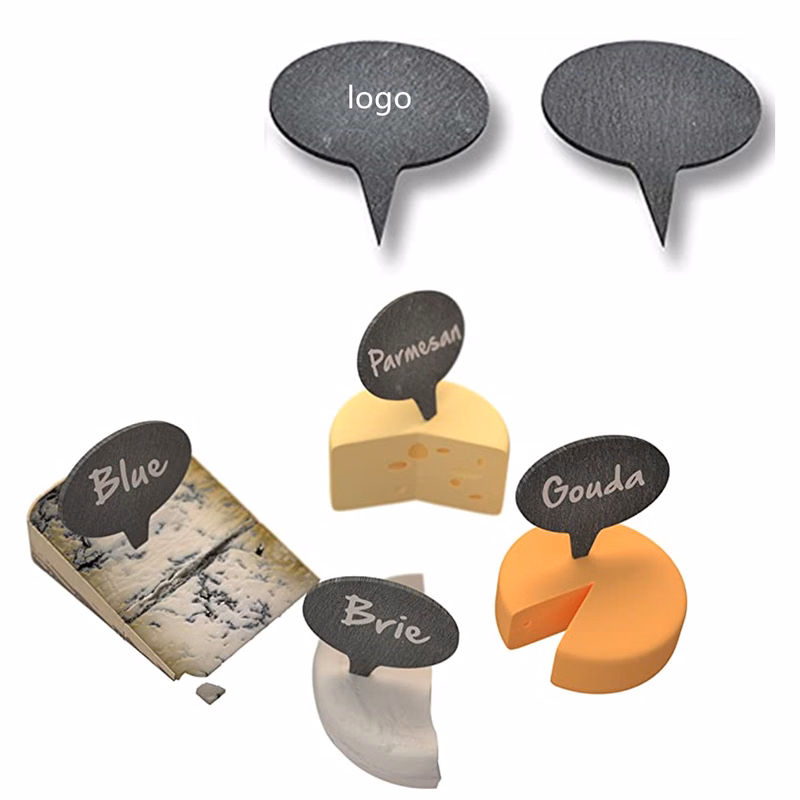 Black Slate Cheese Labels Chalkboard Picks Cupcake Name Tag