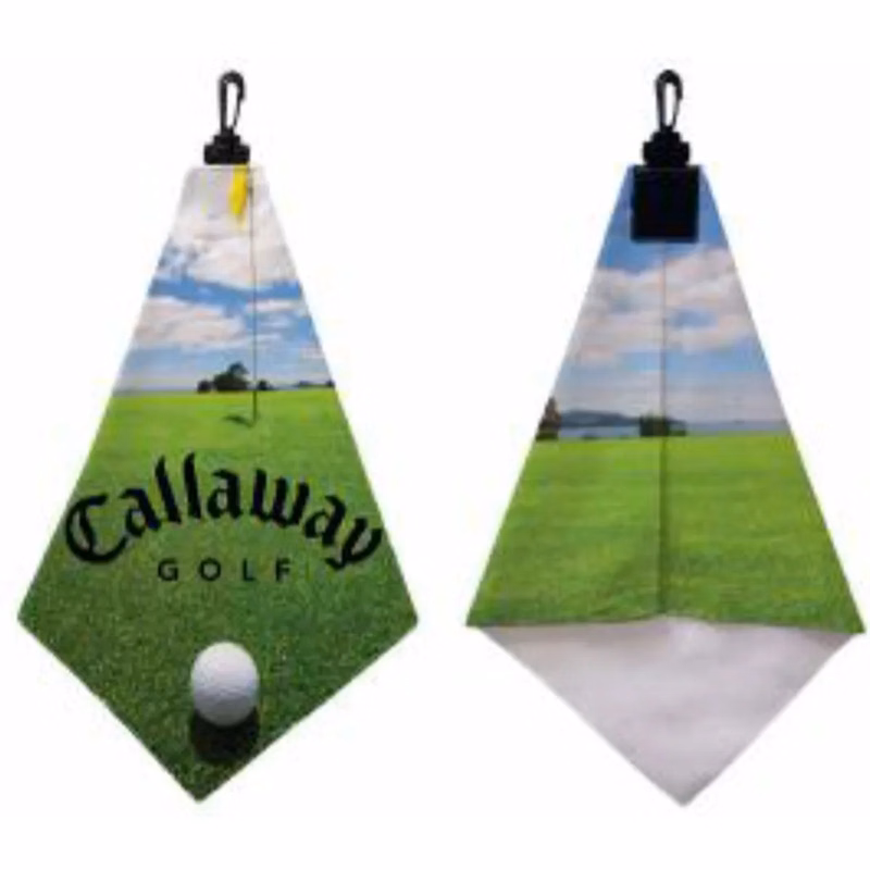 Sublimated Microfiber Suede Golf Towel, 11x17