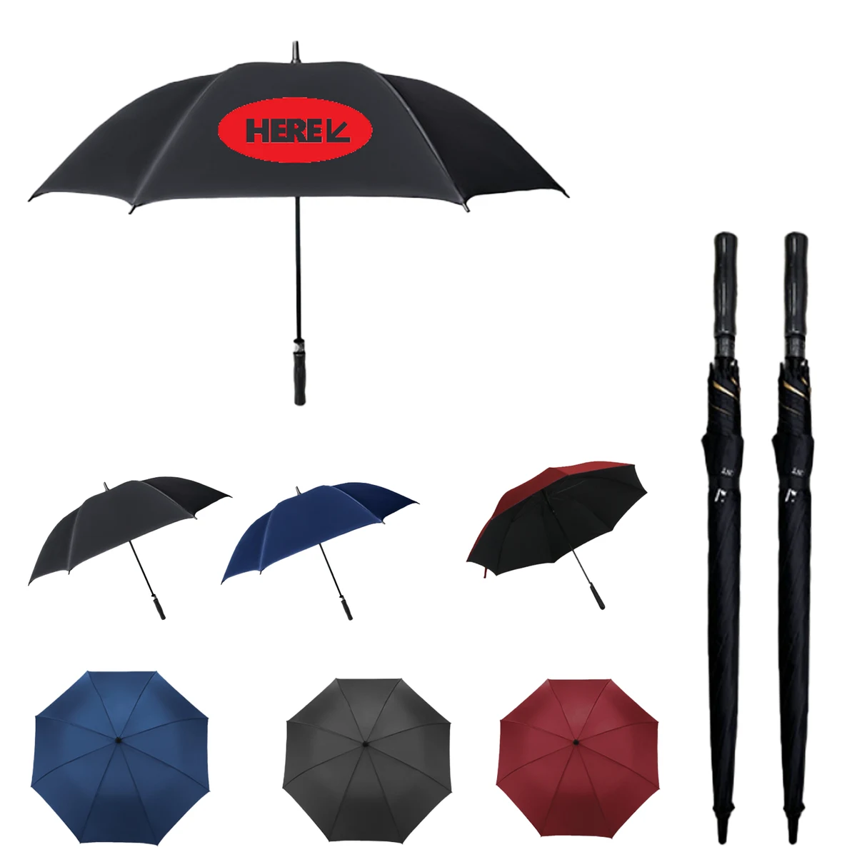 Thickened Reinforced Custom Logo Umbrella 1