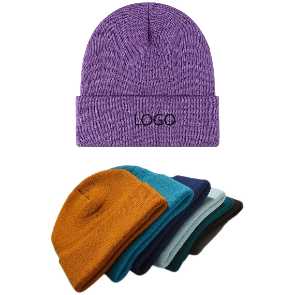Knitted Hat with Cuff 1