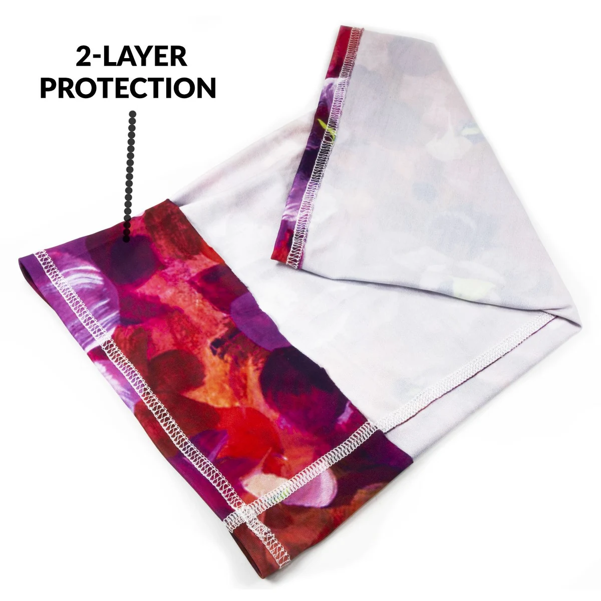 2-Layer Reusable Face Bandana mask Tube w/ Full Color Logo 1