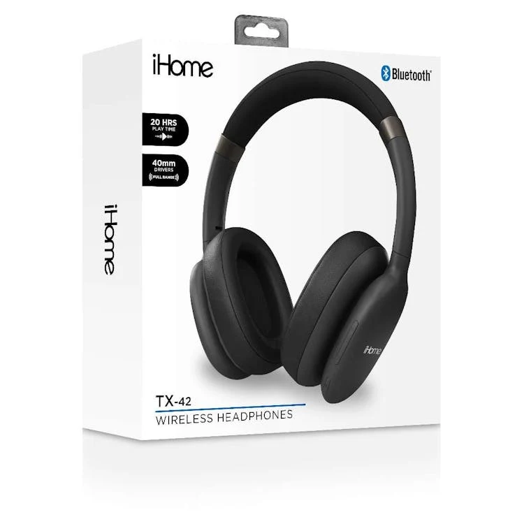 iHome TX-42 Wireless Headphones - Black 1