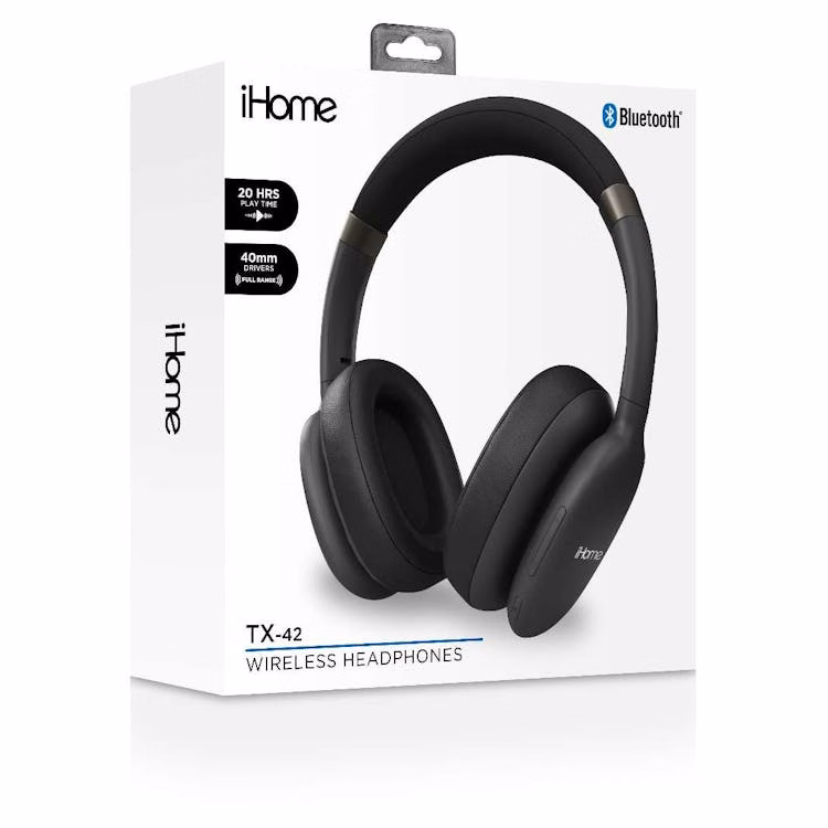 iHome TX-42 Wireless Headphones - Black