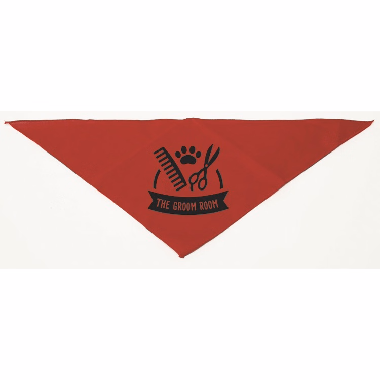 Personalized Small Red Triangle Pet Bandana