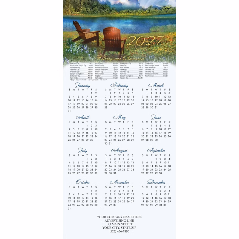 By the Lake Calendar Cards